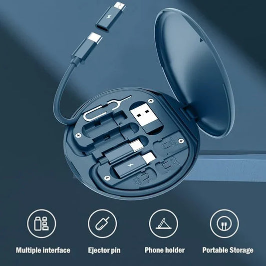 8-in-1 Fast Charging Cable Kit -USB-C, Lightning & Micro USB