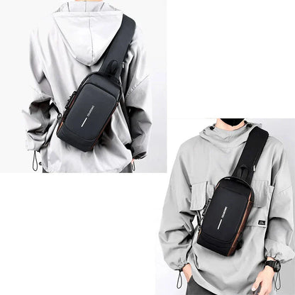 Waterproof Anti-Theft Sling & Backpack | USB Charging, Stylish & Secure for Men & Women