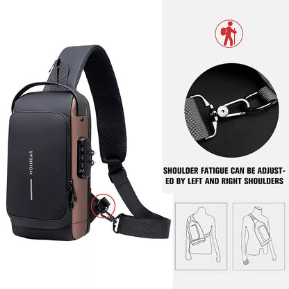 Waterproof Anti-Theft Sling & Backpack | USB Charging, Stylish & Secure for Men & Women