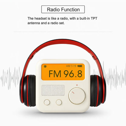 Foldable Wireless Bluetooth Headphones with Built-In Microphone | Stereo Sound