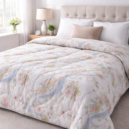 CloudX AC Comforter | 70×90 Inch Double Bed Quilt | Supersonic | 1100 GM Ultra Soft Microfiber | Lightweight All-Season Blanket for AC Rooms | Reversible Comforter