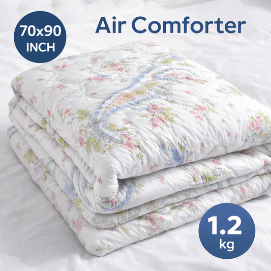 CloudX AC Comforter | 70×90 Inch Double Bed Quilt | Supersonic | 1100 GM Ultra Soft Microfiber | Lightweight All-Season Blanket for AC Rooms | Reversible Comforter