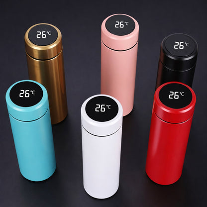 Stainless Steel Temperature Water Bottle | LCD Smart Display | 500ML