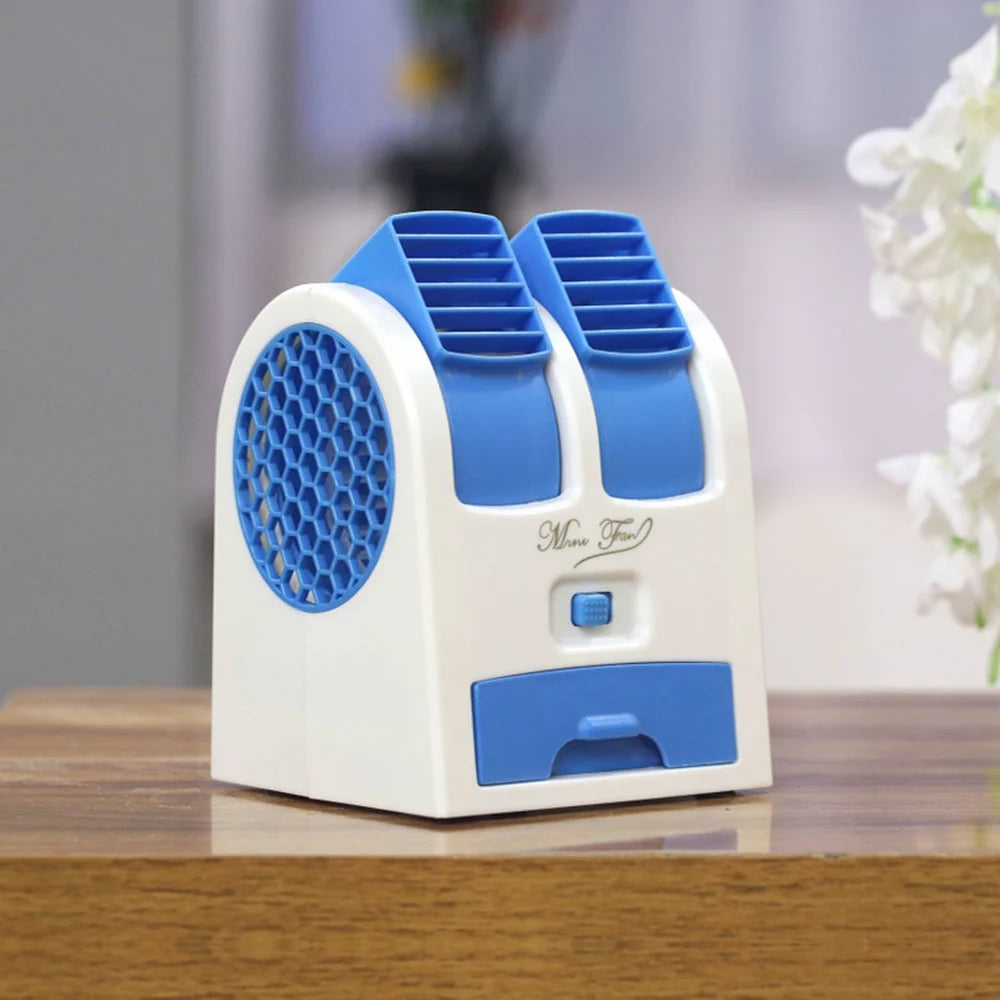 Mini USB Air Cooler Fan with Ice & Fragrance Option | Portable Personal Cooling Fan for Car, Office & Home |  Color may vary